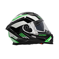 Acerbis X-Way グラフィック ヘルメット ブラック グリーン