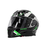 Acerbis X-Way グラフィック ヘルメット ブラック グリーン