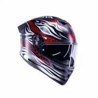 Casco Agv K5 E2206 Viverna grigio rosso opaco