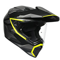 Agv Ax9 Siberia Helmet Matt Black Yellow