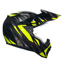 Casque Agv Ax9 Carbon Steppa Jaune