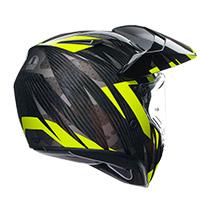 Casque AGV AX9 E2206 Carbon Steppa jaune - 3