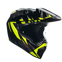 Casque Agv Ax9 Carbon Steppa Jaune