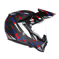 Agv Ax9 E2206 Carbon Steppa Helmet Red Blue