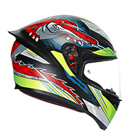 Casco Agv K1 Dundee Lime Rosso