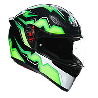 AGVK1クリプトンヘルメットブラックグリーン
