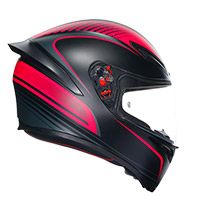 AGV K1 S E2206 ウォームアップ ヘルメット ブラック ピンク - 2