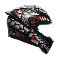 Agv K1 S E2206 Lyzard Helmet Green Red Matt