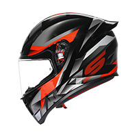 AGV K1 S E2206 Fastlap ヘルメット ブラック グレー レッド - img 2