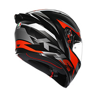 AGV K1 S E2206 Fastlap ヘルメット ブラック グレー レッド