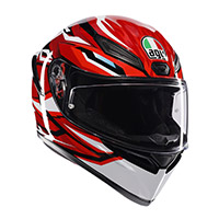Agv K1 S E2206 Lion Helmet Red White