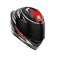Casco AGV K1 S E2206 Raceflare argento rosso