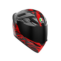Casco AGV K1 S E2206 Tag grigio rosso opaco