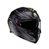 Casque AGV K3 E2206 Syth noir jaune mat
