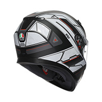Agv K3 E2206 Rivia Helmet Black White Matt - 4