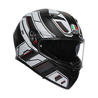 Agv K3 E2206 Rivia Helmet Black White Matt