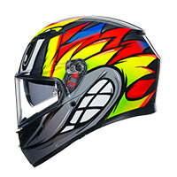 AGV K3 E2206 バーディー 2.0 ヘルメット グレー イエロー レッド - 3