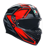 Agv K3 E2206 Compound Helmet Black Red
