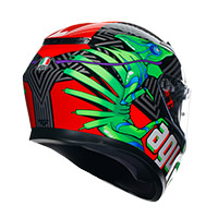 AGV K3 E2206 カマレオン ヘルメット ブラック レッド グリーン