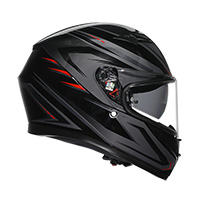 Agv K3 E2206 Syth Helmet Black Red