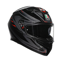 Agv K3 E2206 Syth Helmet Black Red