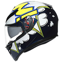 Agv K-3 Sv Bubble Helmet Blue White Yellow - 3