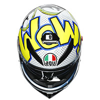 Agv K-3 Sv Bubble Helmet Blue White Yellow - 4