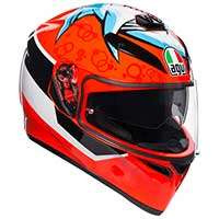 Agv K-3 Sv アタックヘルメットレッド