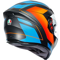 Agv K5 S Core Helmet Black Matt Blue Orange - 3
