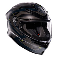 Casco Agv K6 S E2206 Enhance Grigio Opaco