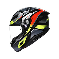 Casco Agv K6 S E2206 Erazer Rosso Giallo Fluo - img 2