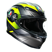 Agv K6 Excite Camo Helmet Yellow Fluo