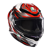 Casco Agv K6 S E2206 Reeval Bianco Rosso