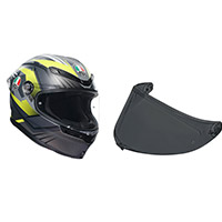 Casco Agv K6 S E2206 Excite Camo Opaco Giallo