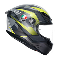 Casque Agv K6 S E2206 Excite Camo Mat Jaune