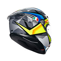 AGV K6 S E2206 ジョアン ヘルメット ブラック ブルー イエロー - 4