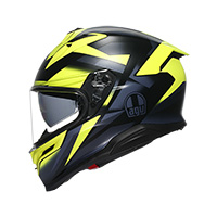 Casco Agv K7 E2206 Glimpse Nero Giallo Fluo - img 2