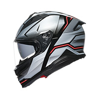 Agv K7 E2206 Jaeger Helmet Black Silver