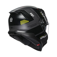 Agv K7 E2206 Kyber Helmet Matt Grey Yellow Fluo - 3
