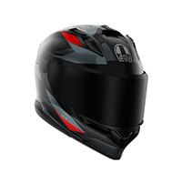 Casco AGV K7 E2206 Shockvolt grigio rosso opaco