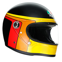 Casco Agv X3000 Gasoline Nero Opaco Arancio