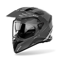 Airoh Bandit Color Helmet Dark Grey Glossy