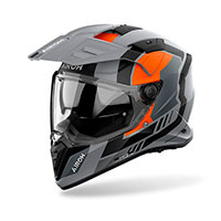 Casco Airoh Bandit Horn Arancio Opaco