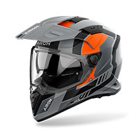 Casco Airoh Bandit Horn naranja opaco