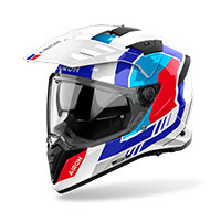 Casco Airoh Bandit Horn blanco brillant