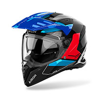 Casco Airoh Bandit Tune azul rojo
