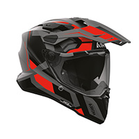Casco Airoh Commander 2 Polar rosso opaco