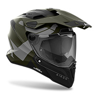 Casco Airoh Commander 2 Revival verde opaco - 2