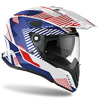 Casco Airoh On-off Commander Boost Bianco Blu - img 2