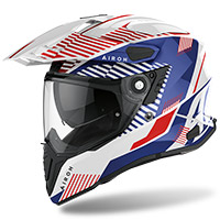 Casco Airoh ON-OFF Commander Boost blanco azul